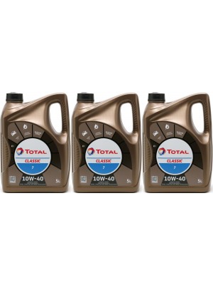 Total Classic 7 10W-40 Motoröl 3x 5 = 15 Liter