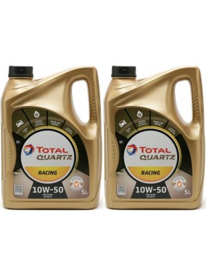 Total Quartz Racing 10W-50 Motoröl 2x 5 = 10 Liter
