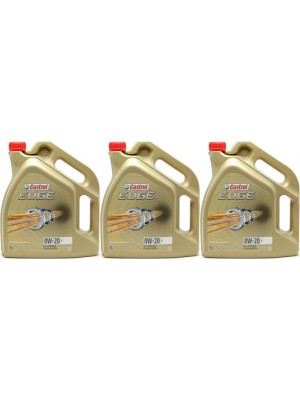 Castrol Edge V 0W-20 Motoröl 3x 5 = 15 Liter