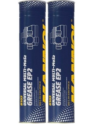Mannol EP-2 Multi-MoS2 Grease Universalfett Fett Kartusche 2x 400 Gramm