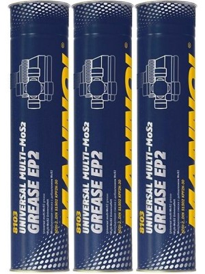 Mannol EP-2 Multi-MoS2 Grease Universalfett Fett Kartusche 3x 400 Gramm
