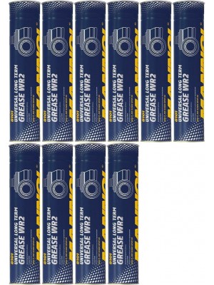 Mannol MANNOL WR-2 Long Term Grease Fett Fett Kartusche 10x 400 Gramm