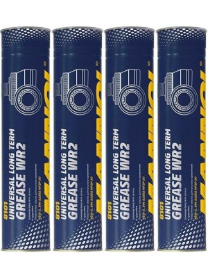 Mannol MANNOL WR-2 Long Term Grease Fett Fett Kartusche 4x 400 Gramm