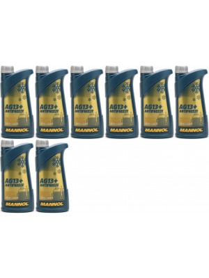 Mannol Kühlerfrostschutz Antifreeze AG13+ -40 Fertigmischung 8x 1l = 8 Liter