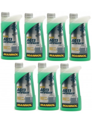 Mannol Kühlerfrostschutz Antifreeze AG13 -40 Fertigmischung 7x 1l = 7 Liter