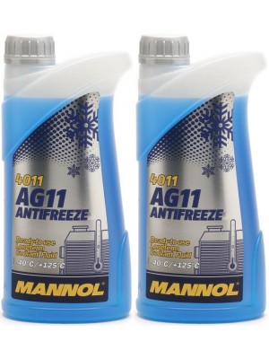 Mannol Kühlerfrostschutz Antifreeze AG11 -40 Fertigmischung 2x 1l = 2 Liter