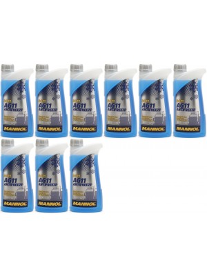 Mannol Kühlerfrostschutz Antifreeze AG11 -40 Fertigmischung 9x 1l = 9 Liter