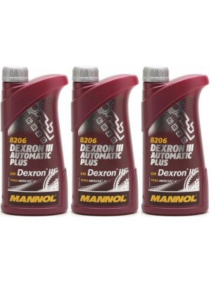 MANNOL Dexron III Automatic Plus 3x 1l = 3 Liter