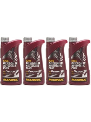 MANNOL Dexron III Automatic Plus 4x 1l = 4 Liter