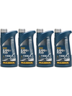 MANNOL LHM+ Fluid Hydrauliköl 4x 1l = 4 Liter