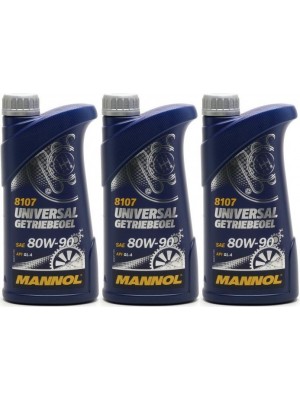 MANNOL Universal Getriebeöl 80W-90 API GL 4 3x 1l = 3 Liter