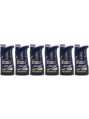 MANNOL Universal Getriebeöl 80W-90 API GL 4 6x 1l = 6 Liter