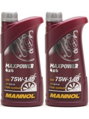 MANNOL Maxpower 4x4 75W-140 API GL 5 LS 2x 1l = 2 Liter