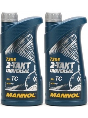 MANNOL 2-Takt Universal mineralisches Motorrad Motoröl 2x 1l = 2 Liter