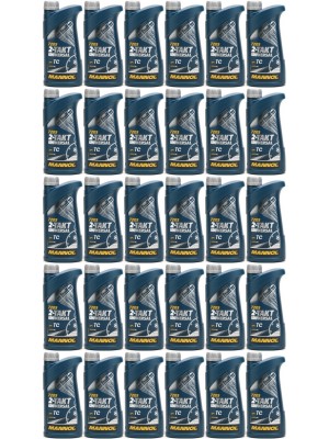 MANNOL 2-Takt Universal mineralisches Motorrad Motoröl 30x 1l = 30 Liter