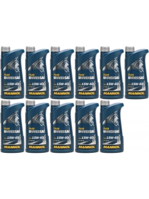 Mannol Universal 15W-40 Motoröl 11x 1l = 11 Liter