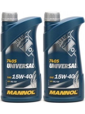 Mannol Universal 15W-40 Motoröl 2x 1l = 2 Liter