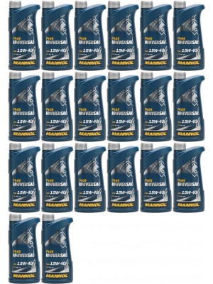 Mannol Universal 15W-40 Motoröl 20x 1l = 20 Liter