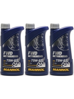 MANNOL FWD Getriebeöl 75W-85 API GL 4 3x 1l = 3 Liter