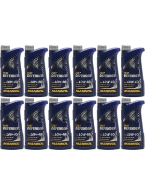 Mannol Defender 10W-40 Diesel & Benziner Motoröliter 12x 1l = 12 Liter