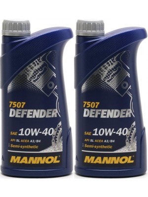 Mannol Defender 10W-40 Diesel & Benziner Motoröliter 2x 1l = 2 Liter