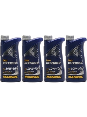 Mannol Defender 10W-40 Diesel & Benziner Motoröliter 4x 1l = 4 Liter