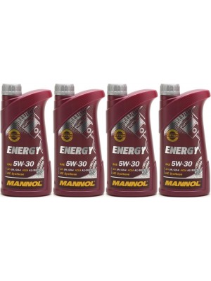 MANNOL Energy 5W-30 Motoröl 4x 1l = 4 Liter