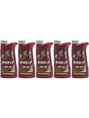MANNOL Energy 5W-30 Motoröl 5x 1l = 5 Liter