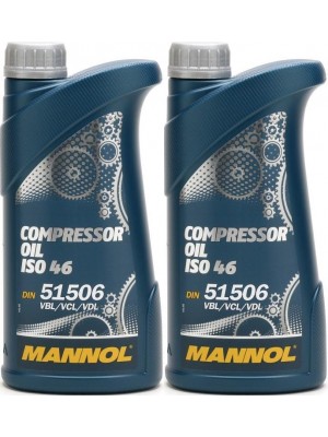 MANNOL Compressor Oil ISO 46 2x 1l = 2 Liter