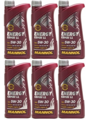 Mannol Energy Combi Longlife 5W-30 Motoröl 6x 1l = 6 Liter