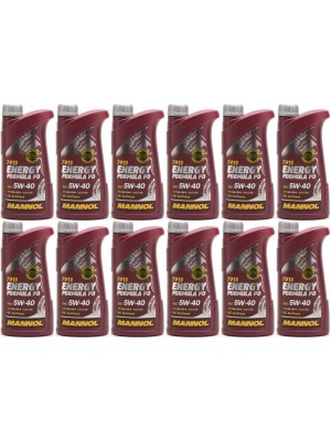 MANNOL Energy Formula PD 5W-40 Motoröl 12x 1l = 12 Liter