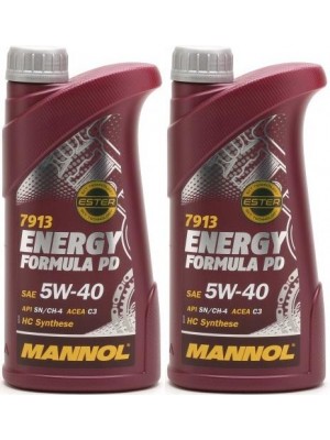 MANNOL Energy Formula PD 5W-40 Motoröl 2x 1l = 2 Liter