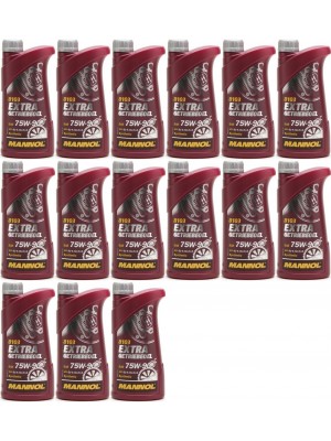 MANNOL Extra Getriebeoel 75W-90 API GL 4/GL 5 LS 15x 1l = 15 Liter