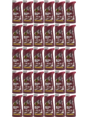 MANNOL Diesel Turbo 5W-40 Motoröl 30x 1l = 30 Liter