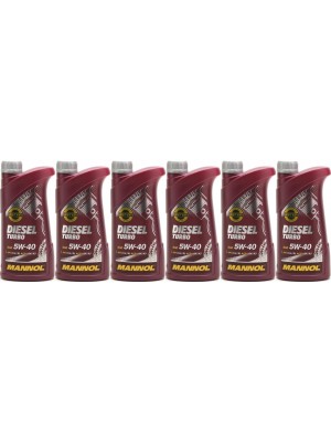 MANNOL Diesel Turbo 5W-40 Motoröl 6x 1l = 6 Liter