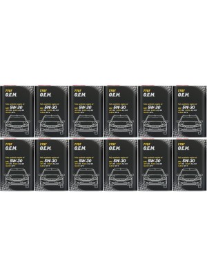 MANNOL 7707 O.E.M. 5W-30 Motoröl (Volvo/Ford) Blechdose 12x 1l = 12 Liter