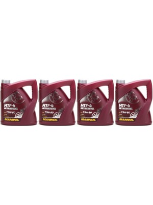 MANNOL MTF-4 Getriebeoel 75W-80 API GL-4 4x 4l = 16 Liter