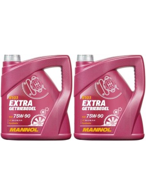 MANNOL Extra Getriebeoel 75W-90 API GL 4/GL 5 LS 2x 4l = 8 Liter