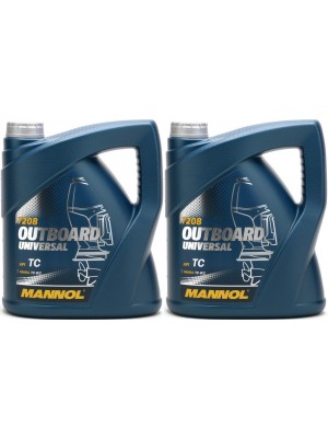 MANNOL Outboard Universal TCW2 Motoröl 2x 4l = 8 Liter