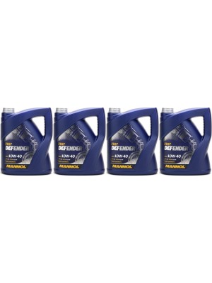 Mannol Defender 10W-40 Diesel & Benziner Motoröl 4x 5 = 20 Liter