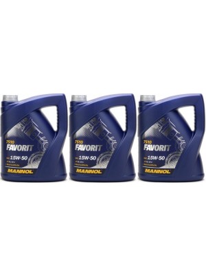 MANNOL Favorit 15W-50 3x 5 = 15 Liter