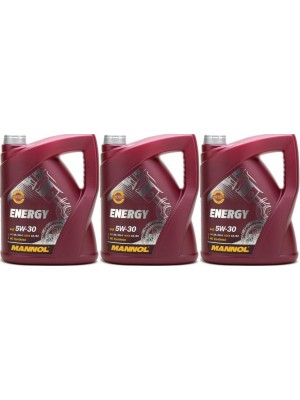 MANNOL Energy 5W-30 Motoröl 3x 5 = 15 Liter