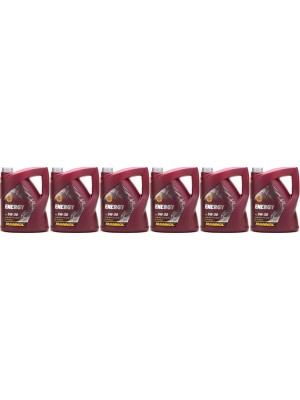 MANNOL Energy 5W-30 Motoröl 6x 5 = 30 Liter