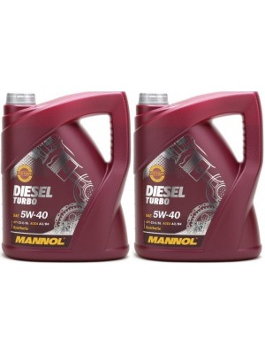 MANNOL Diesel Turbo 5W-40 Motoröl 2x 5 = 10 Liter