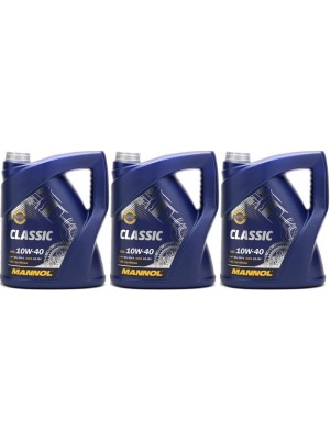 MANNOL Classic 10W-40 Diesel & Benziner Motoröl 3x 5 = 15 Liter