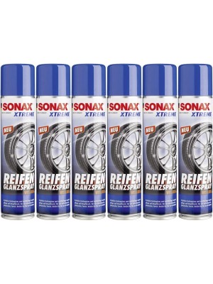 SONAX XTREME Reifen Glanz Spray 6x 400 Milliliter