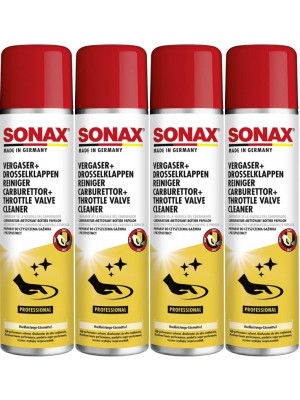 SONAX Vergaser + DrosselklappenReiniger 4x 400 Milliliter
