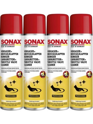 SONAX Vergaser + DrosselklappenReiniger 4x 400 Milliliter