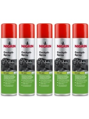 Nigrin Cockpit-Spray Apfel 5x 400 Milliliter