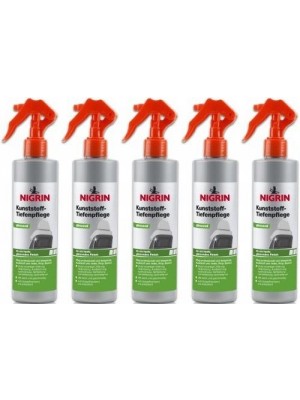Nigrin Kunststoff-Tiefenpflege glänzend 5x 300 Milliliter